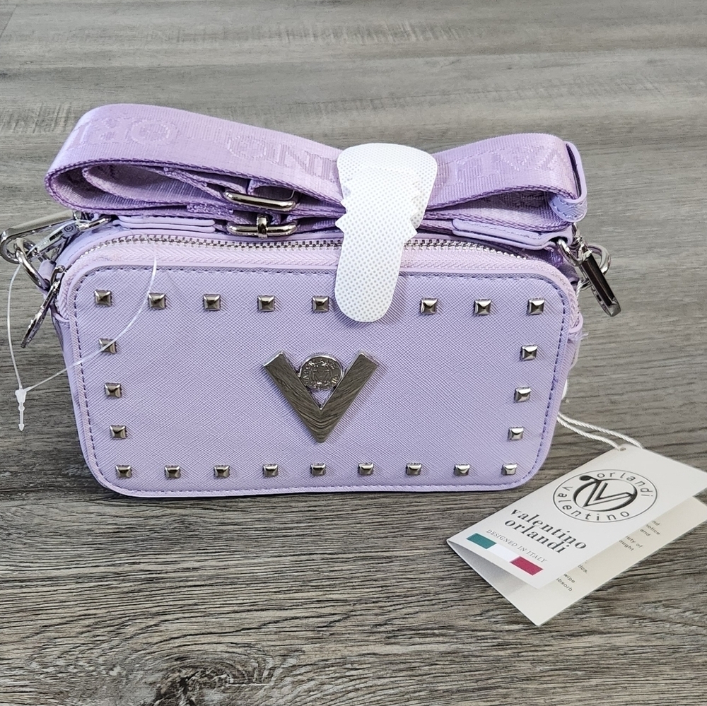 New!Valentino Orlandi Studded Camera Bag